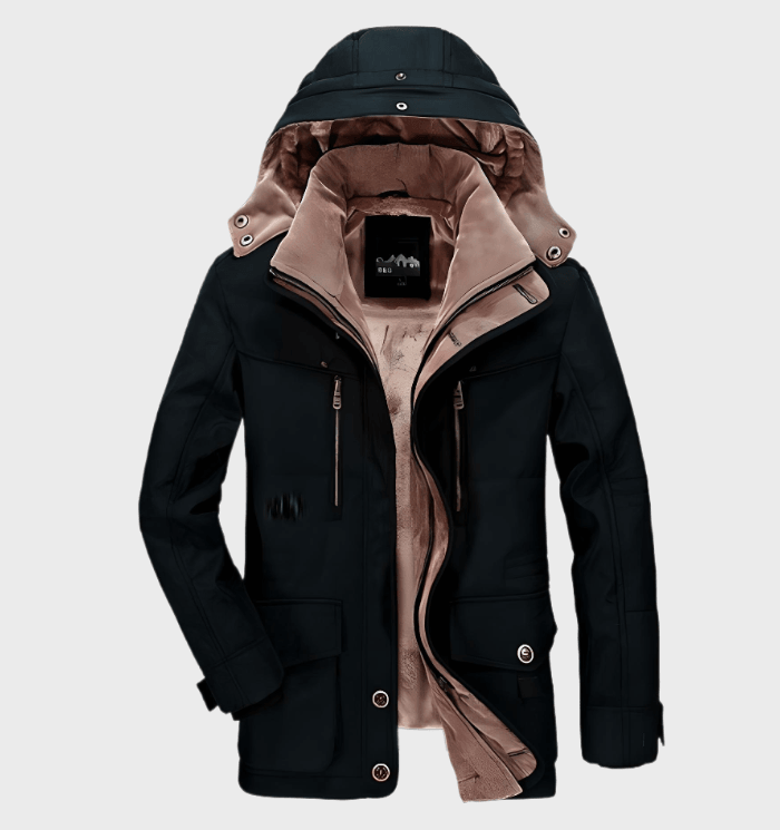 Beaumont™ | Men's Hooded Winter Parka with Lined Collar and Deep Pockets