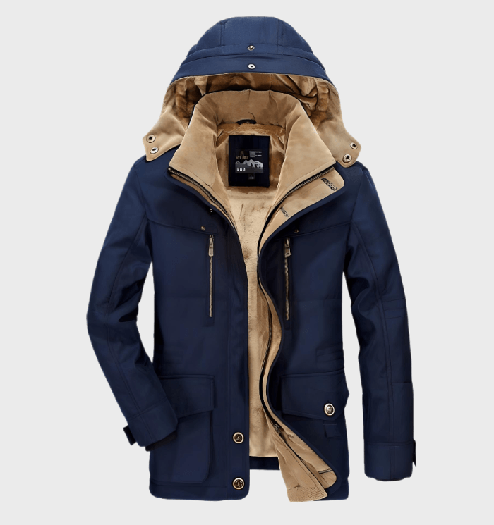 Beaumont™ | Men's Hooded Winter Parka with Lined Collar and Deep Pockets