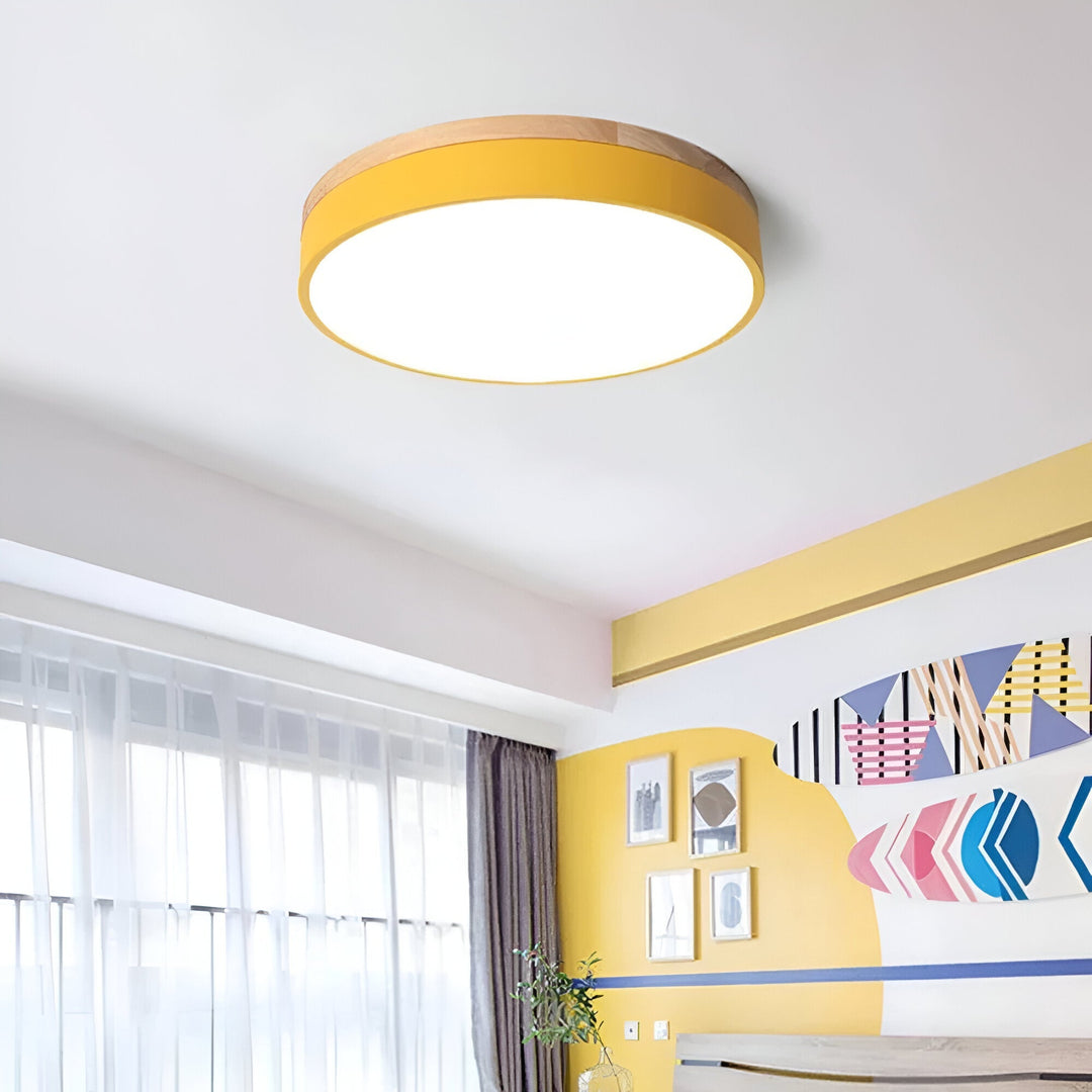 LED Nordic Round Flush Ceiling Light with Acrylic Diffuser — view 5