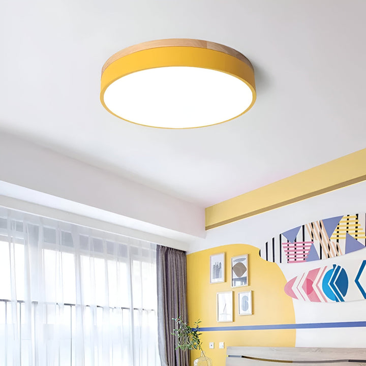 LED Nordic Round Flush Ceiling Light with Acrylic Diffuser — view 5