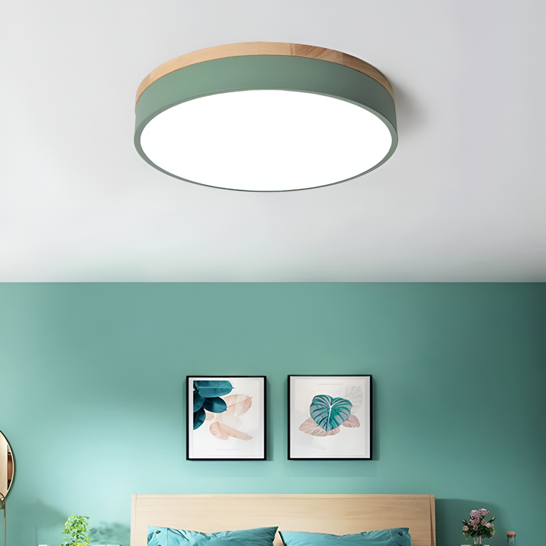 LED Nordic Round Flush Ceiling Light with Acrylic Diffuser — view 6