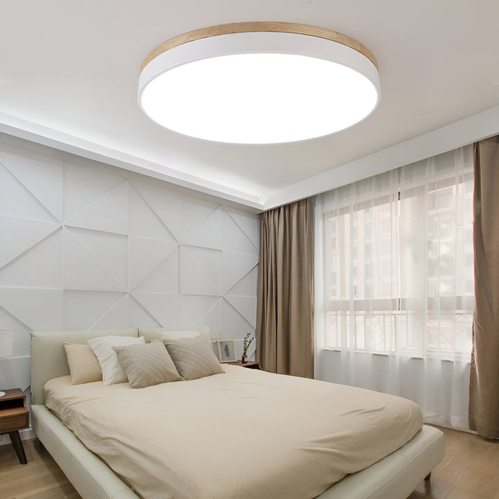 LED Nordic Round Flush Ceiling Light with Acrylic Diffuser — view 3