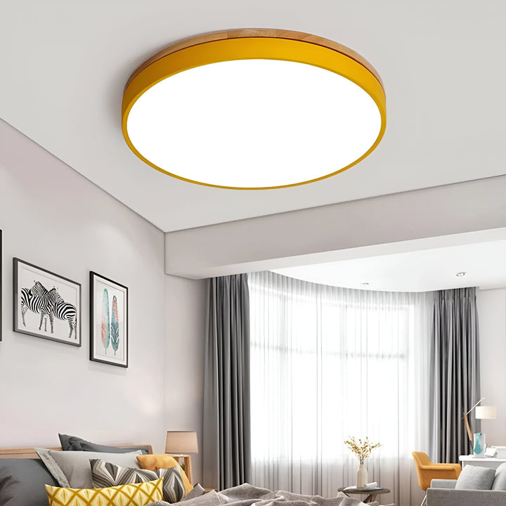 LED Nordic Round Flush Ceiling Light with Acrylic Diffuser — view 8