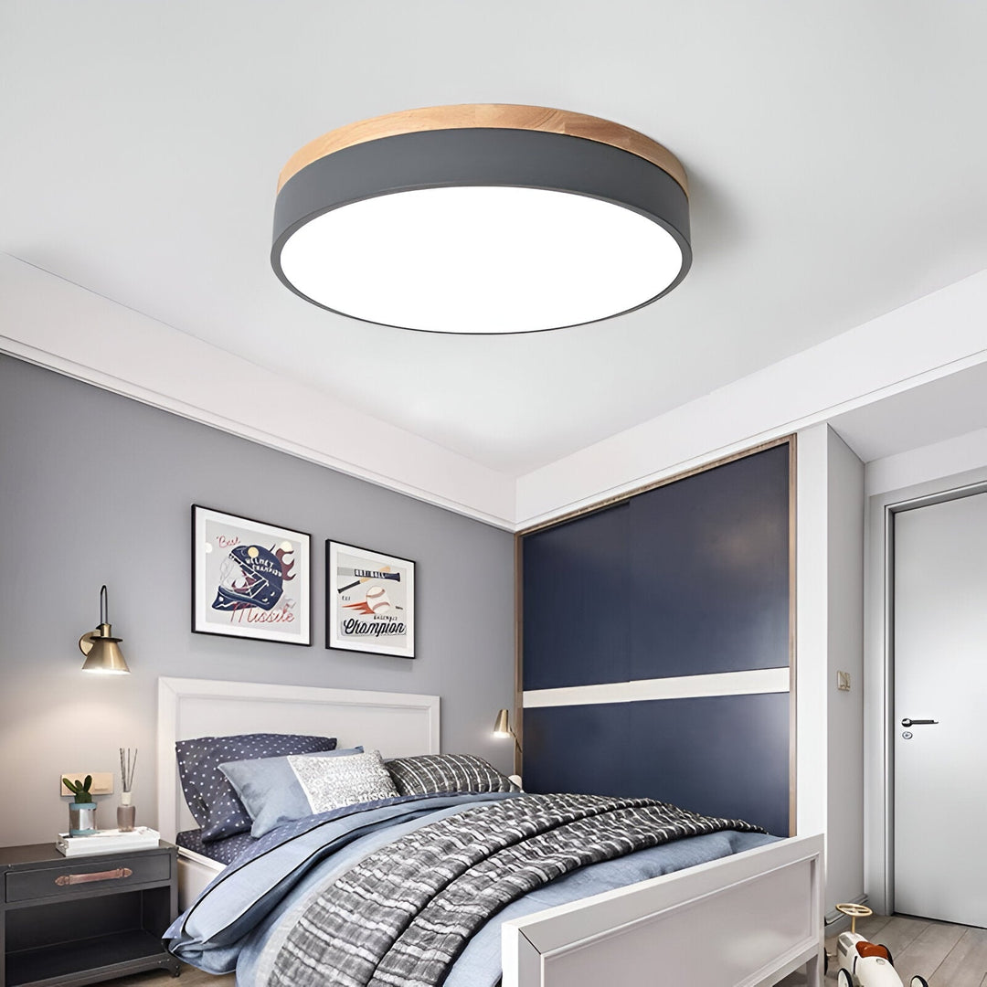 LED Nordic Round Flush Ceiling Light with Acrylic Diffuser — view 7