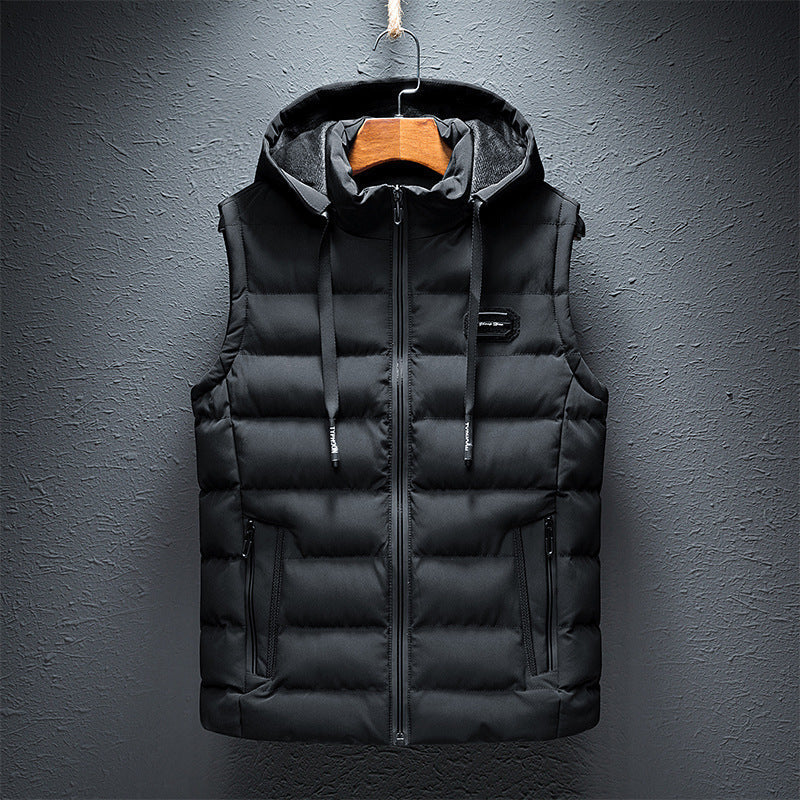 Owen™ | Men's Hooded Puffer Vest with Zip Pockets