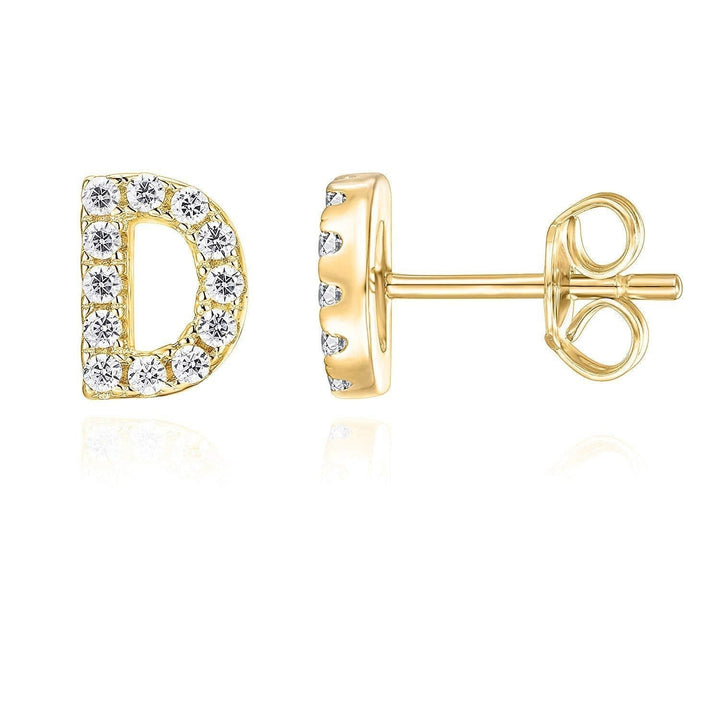 Initial Earring, 1 pc. | 16k Gold