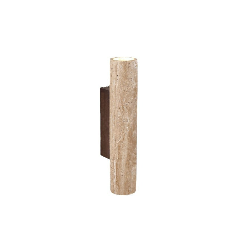 LED Travertine Wall Light with Up and Down Glow — view 2