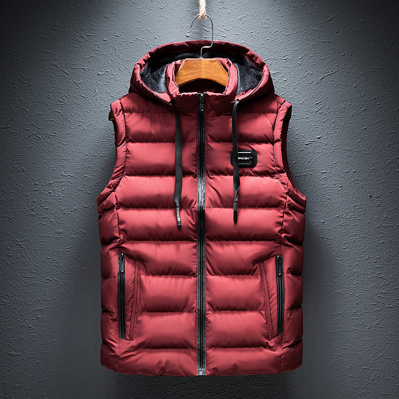 Owen™ | Men's Hooded Puffer Vest with Zip Pockets