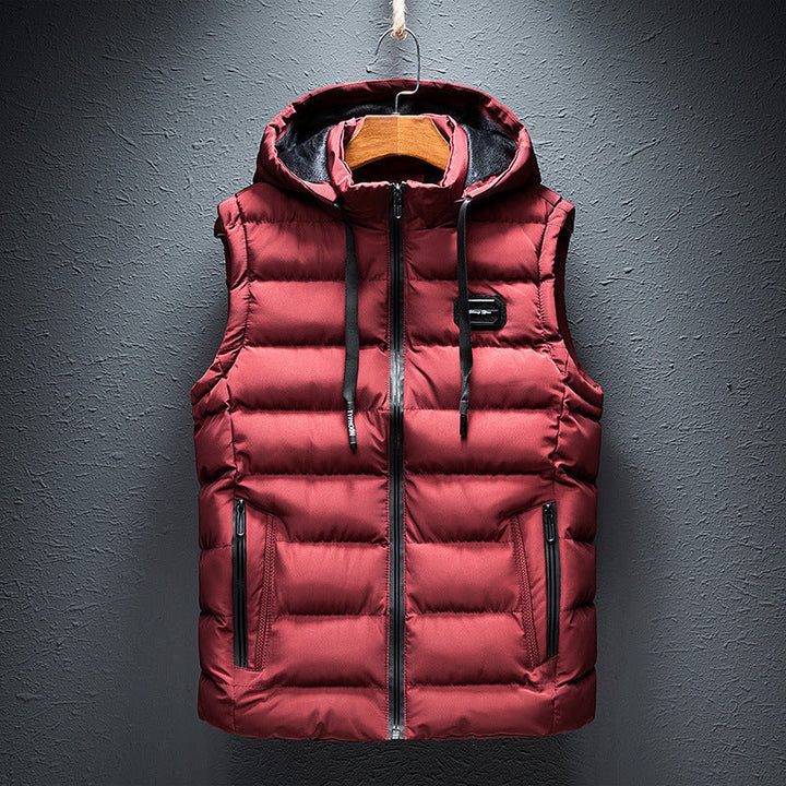 Owen™ | Men's Hooded Puffer Vest with Zip Pockets