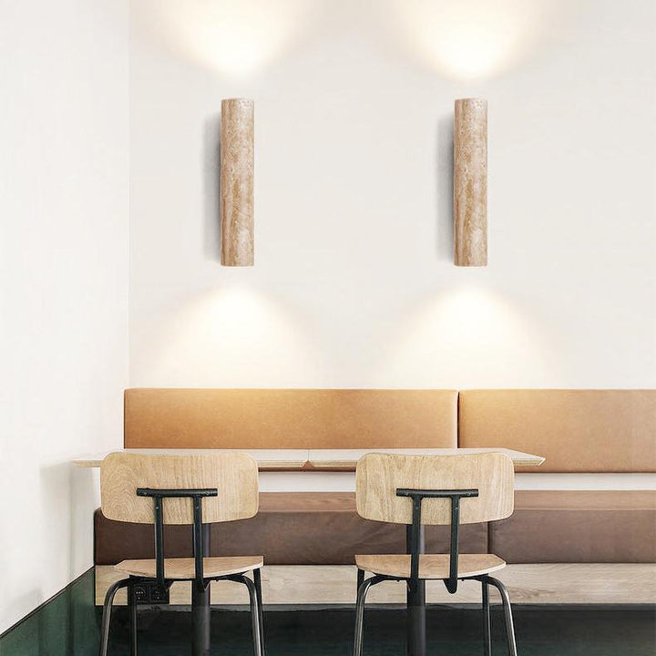 LED Travertine Wall Light with Up and Down Glow — view 5