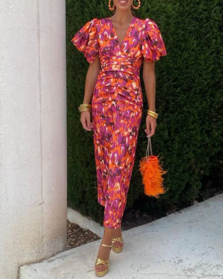 Pleated Midi Dress Live