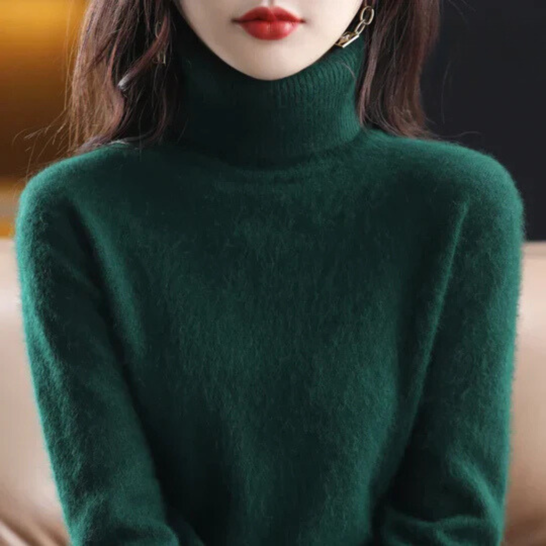 Veda™ | Women's Brushed Knit Turtleneck Sweater