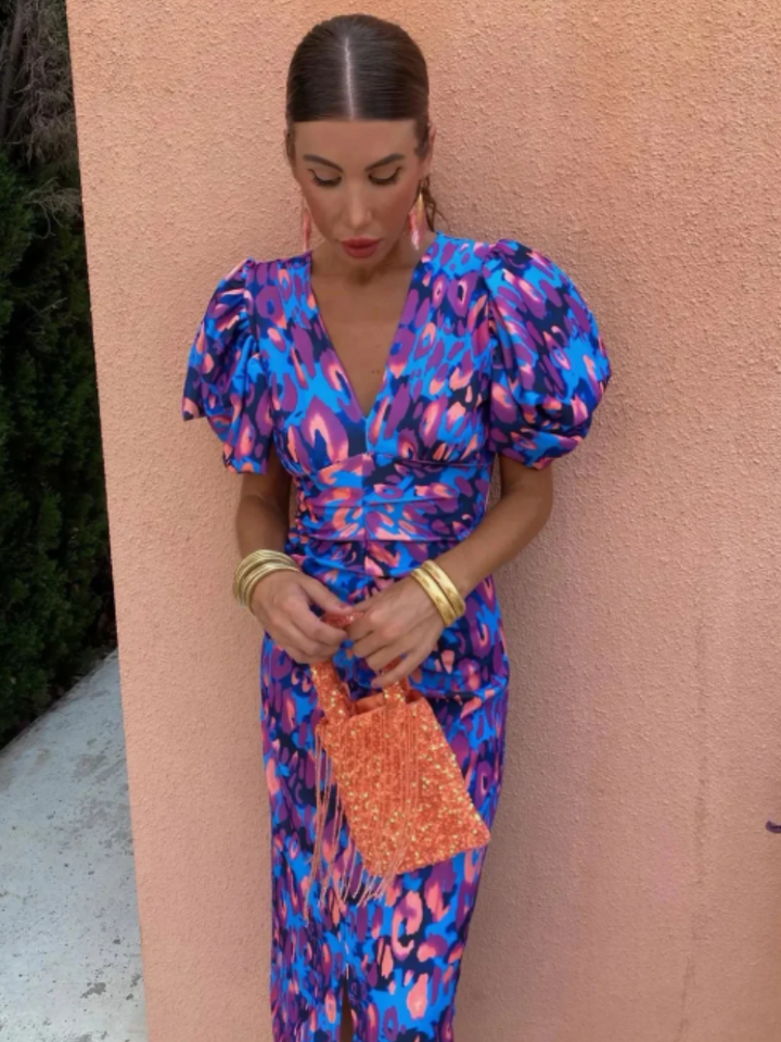 Pleated Midi Dress Live