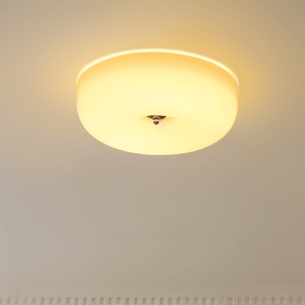 Donut Glass Ceiling Light with Dome Shade — view 4