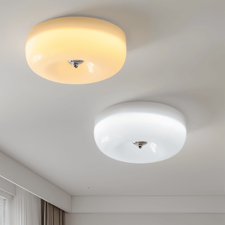 Donut Glass Ceiling Light with Dome Shade — view 2
