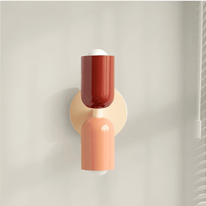Double-Sided Capsule Wall Light with Round Backplate — view 1