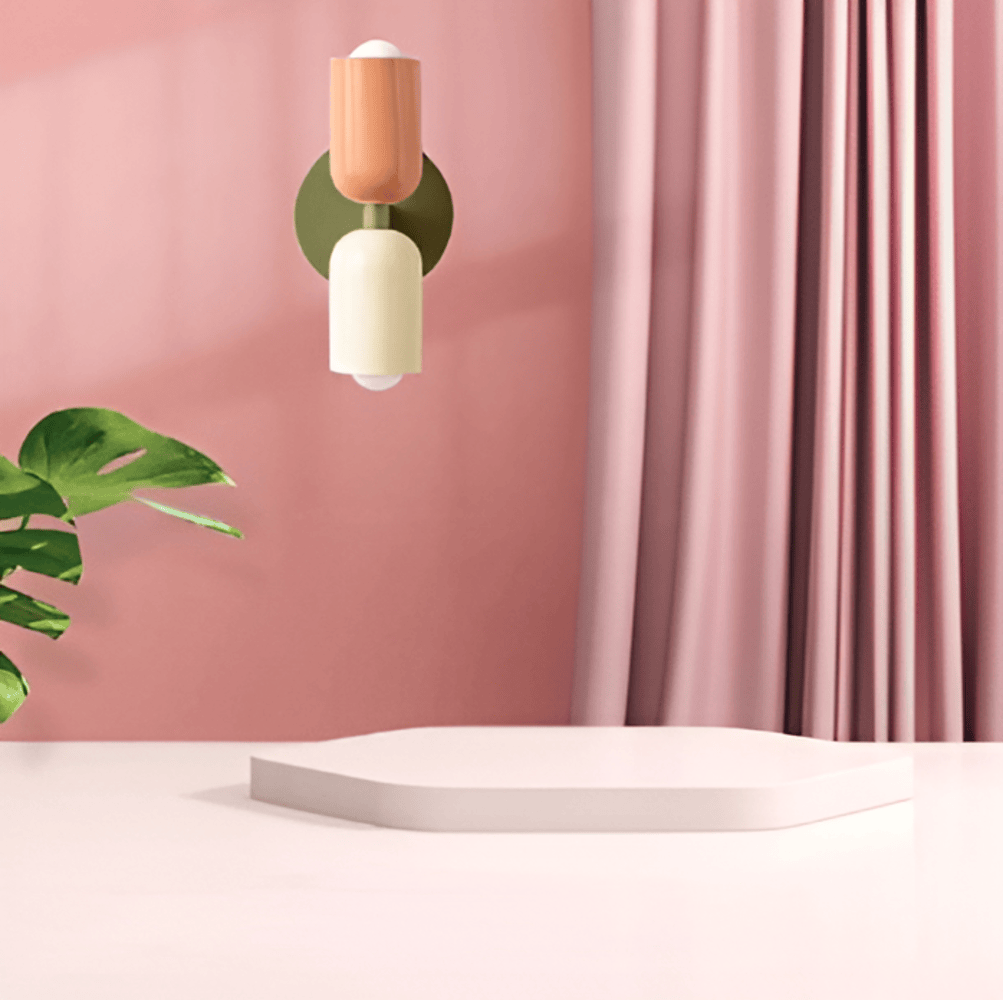 Double-Sided Capsule Wall Light with Round Backplate — view 3