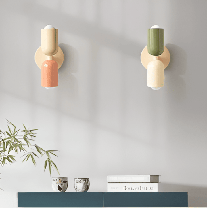 Double-Sided Capsule Wall Light with Round Backplate — view 2