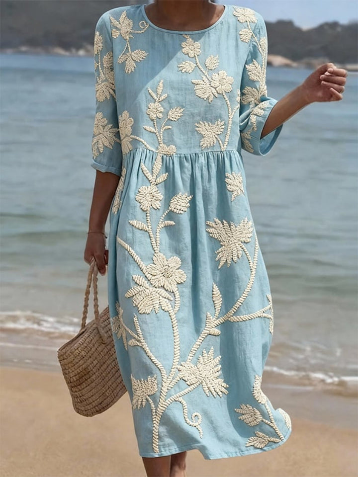 Raquel™ | Embroidered Vintage Dress