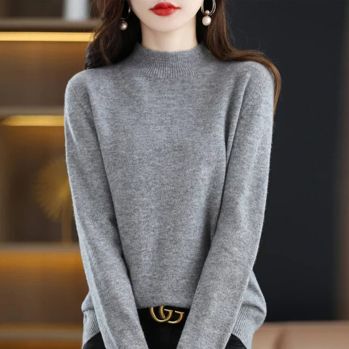 Viola™ | Women's Fine-Knit Mock Neck Sweater