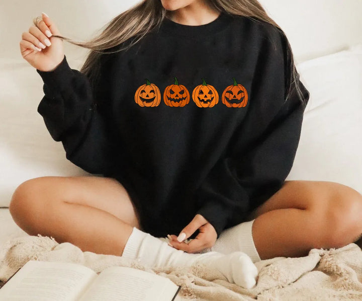 Hester™ | Women's Halloween Jack O Lantern Graphic Sweatshirt