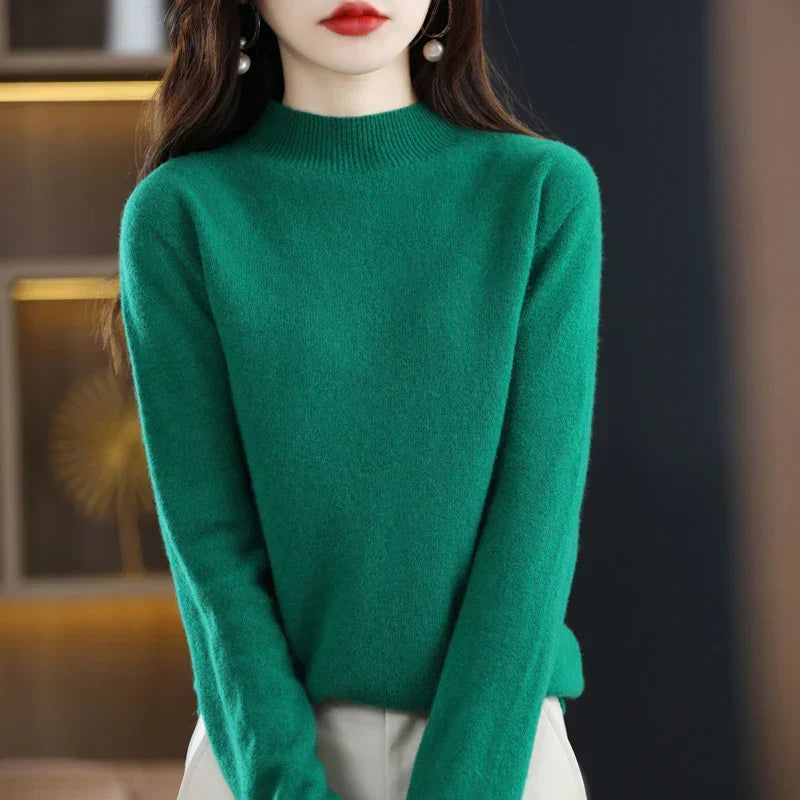 Viola™ | Women's Fine-Knit Mock Neck Sweater