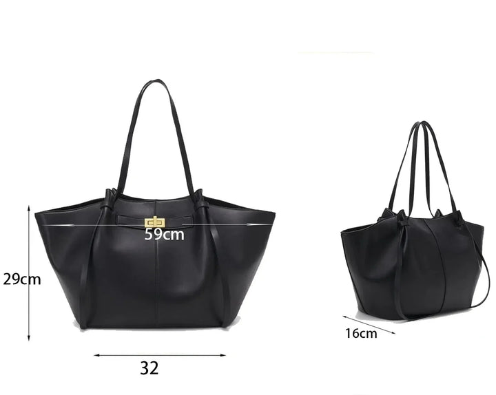 Lyra™ | Large PU Leather Tote
