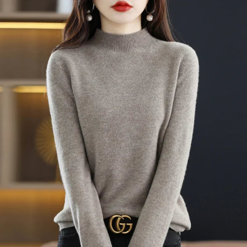 Viola™ | Women's Fine-Knit Mock Neck Sweater
