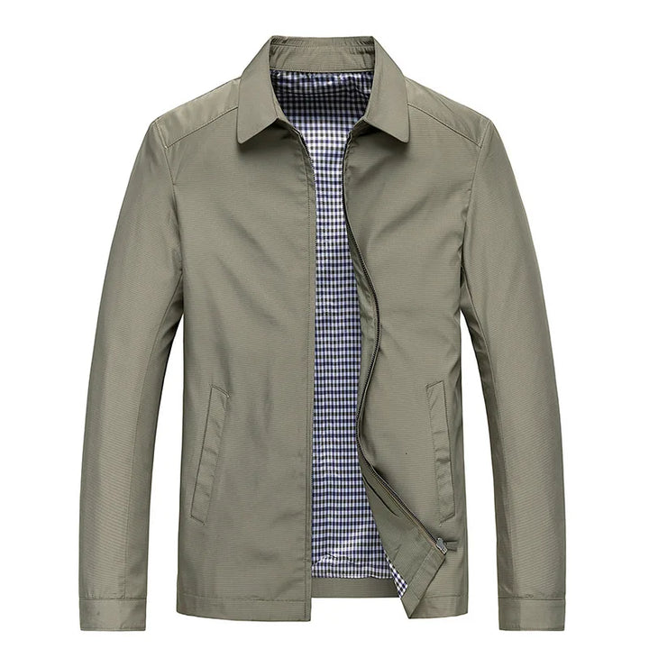Palmer™ | Men's Zip-Up Harrington Jacket with Check Lining