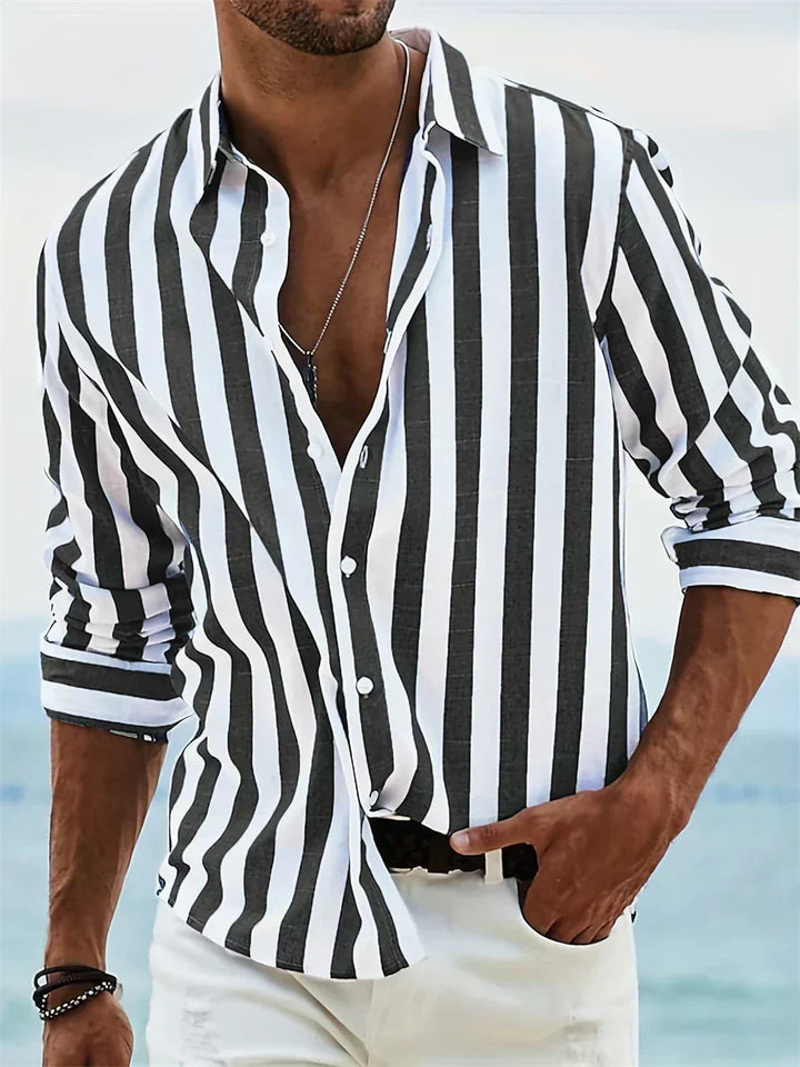 Leonard™ | Lightweight Summer Striped Shirt