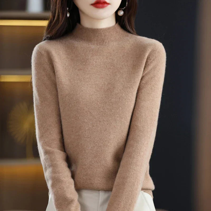 Viola™ | Women's Fine-Knit Mock Neck Sweater