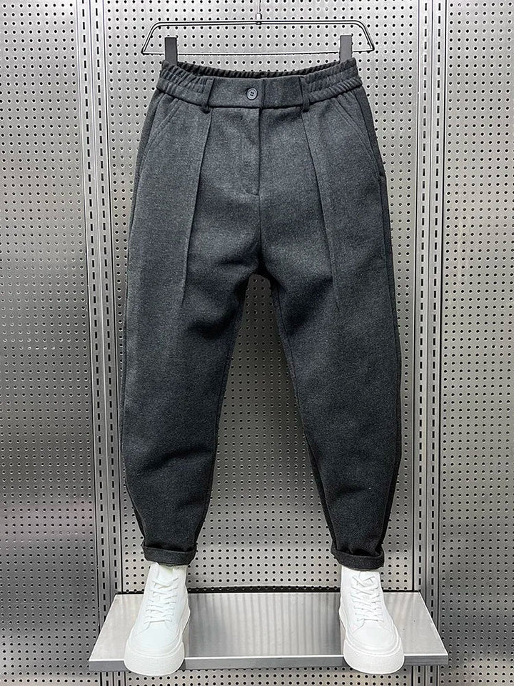 Marcin™ | Elegant Trousers with a Melange Effect