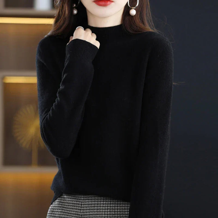 Viola™ | Women's Fine-Knit Mock Neck Sweater