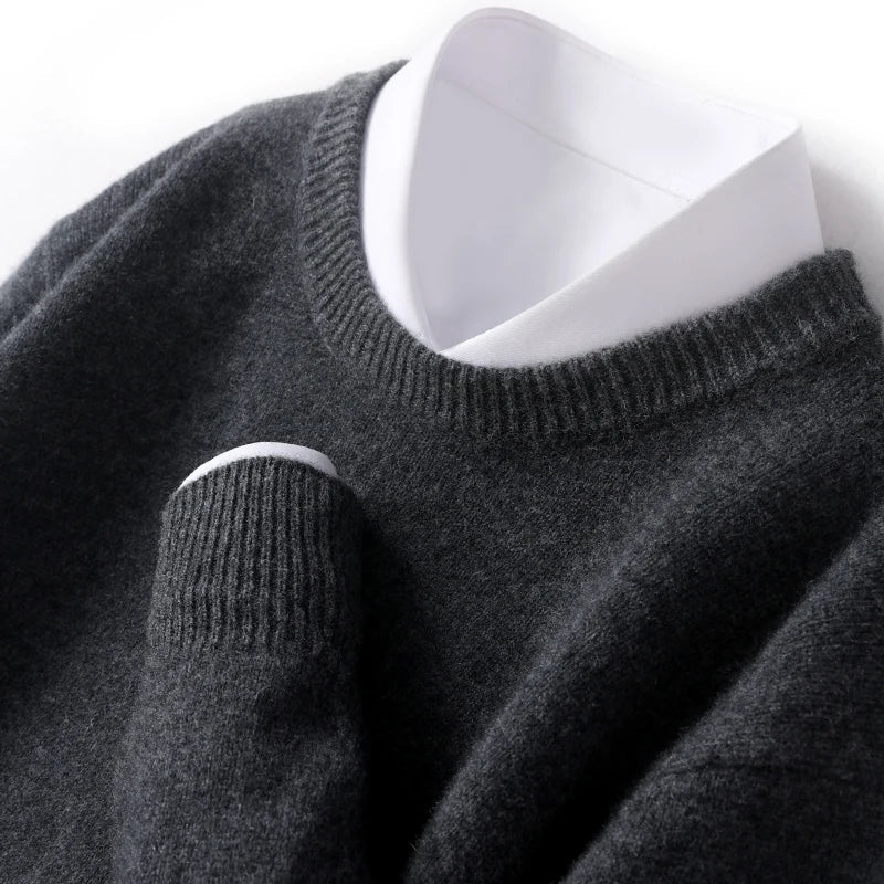 Isaac™ | Men's Fine Knit Crew Neck Sweater