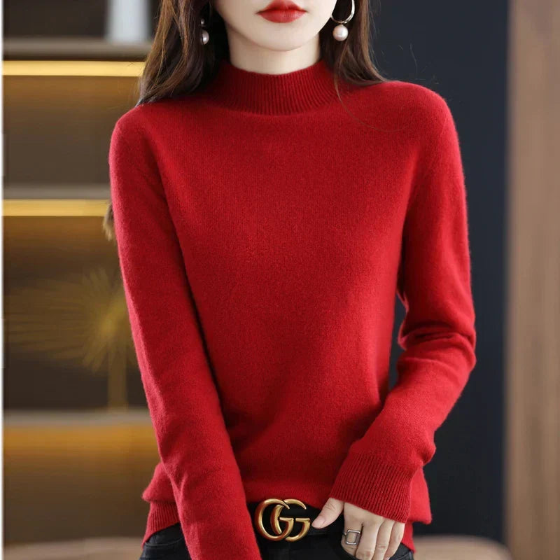 Viola™ | Women's Fine-Knit Mock Neck Sweater