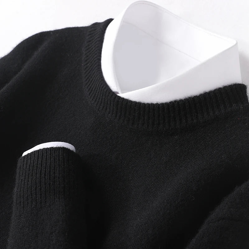 Isaac™ | Men's Fine Knit Crew Neck Sweater