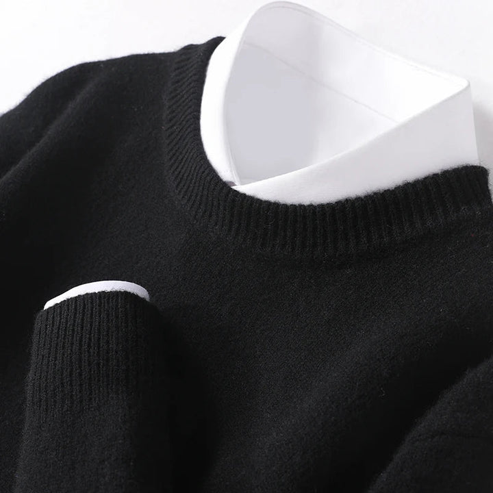 Isaac™ | Men's Fine Knit Crew Neck Sweater