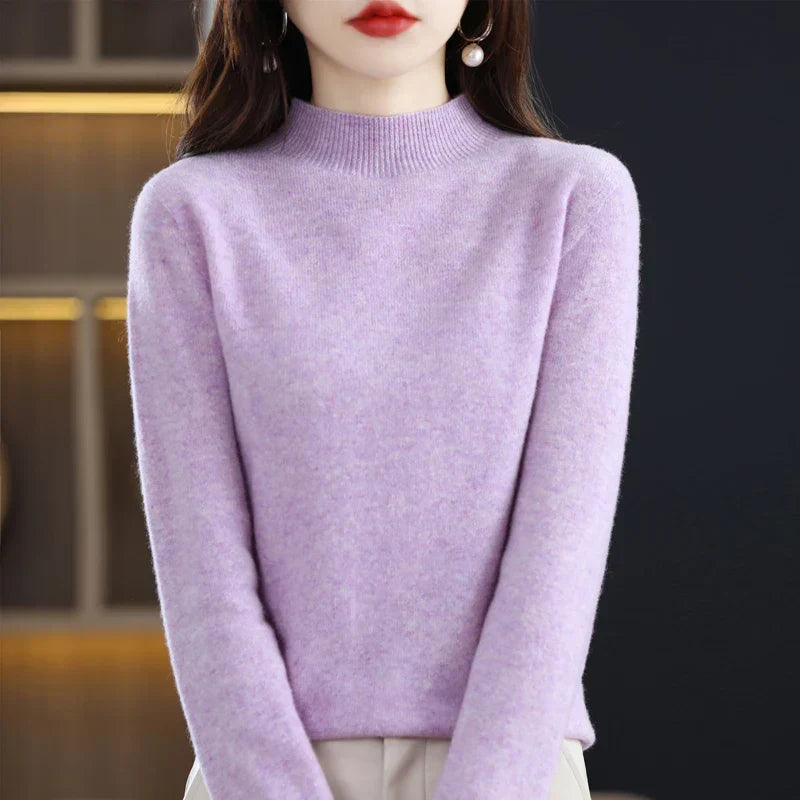 Viola™ | Women's Fine-Knit Mock Neck Sweater
