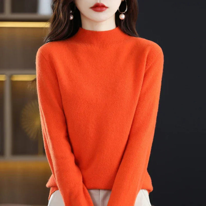 Viola™ | Women's Fine-Knit Mock Neck Sweater