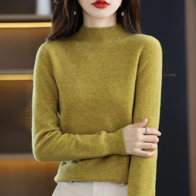 Viola™ | Women's Fine-Knit Mock Neck Sweater