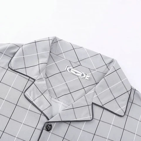 Lucien™ | Men's Long Sleeve Button-Up Pajama Set