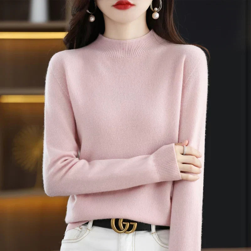 Viola™ | Women's Fine-Knit Mock Neck Sweater