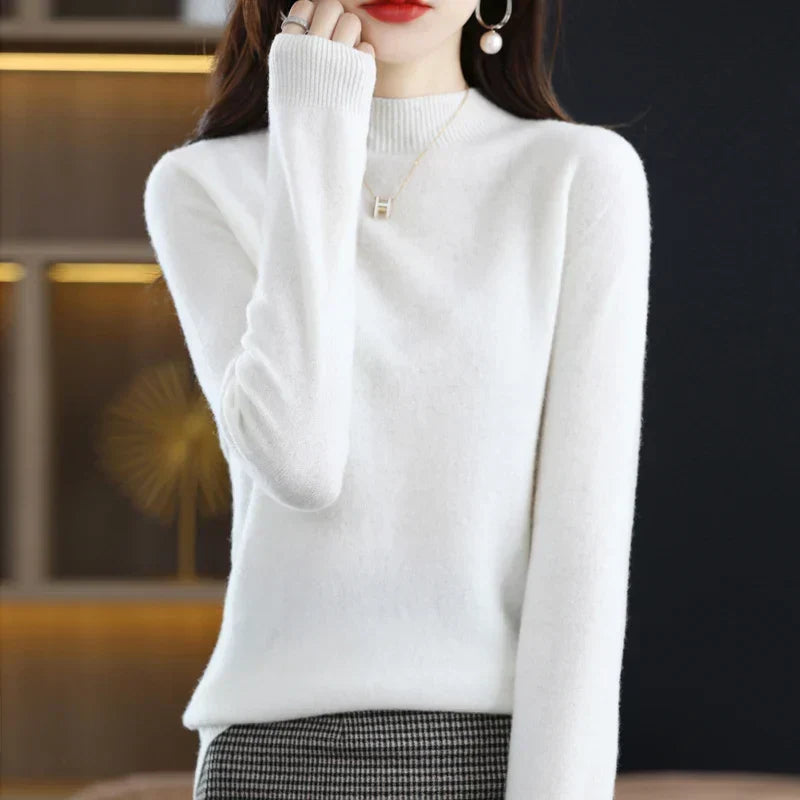 Viola™ | Women's Fine-Knit Mock Neck Sweater