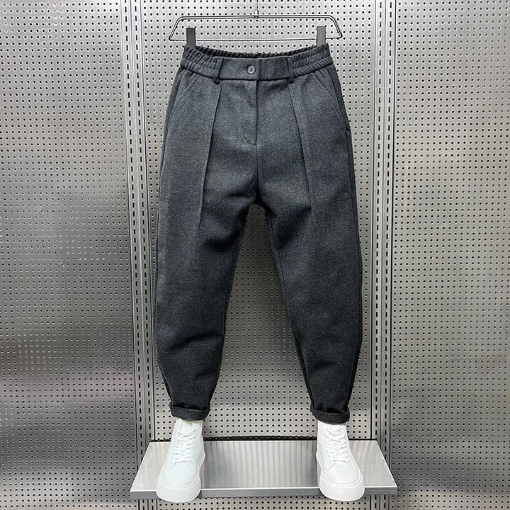 Marcin™ | Elegant Trousers with a Melange Effect