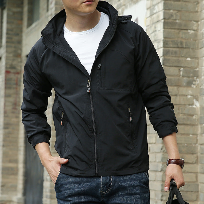 Thibault™ | Men's Zip-Up Transitional Jacket with Stand Collar