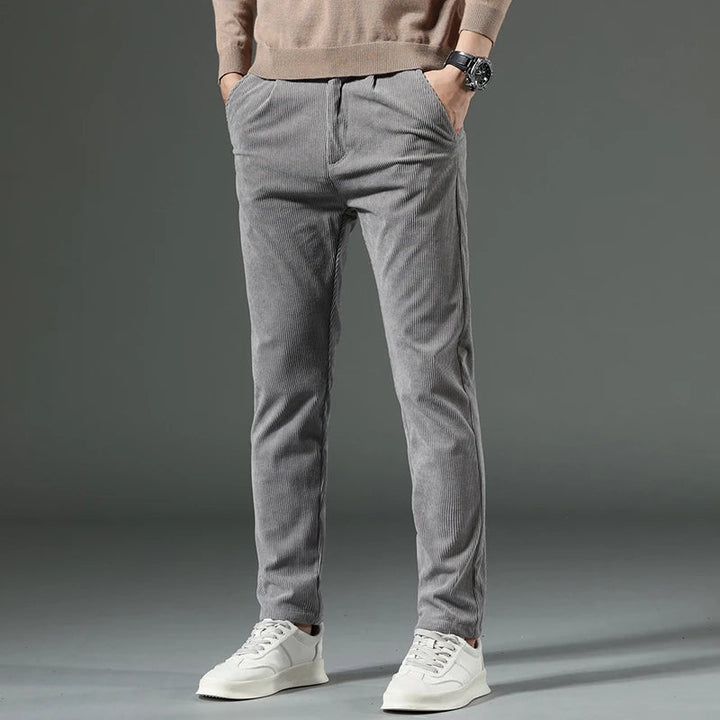 Davin™ | Men's Wale-Texture Chinos with Pleated Front