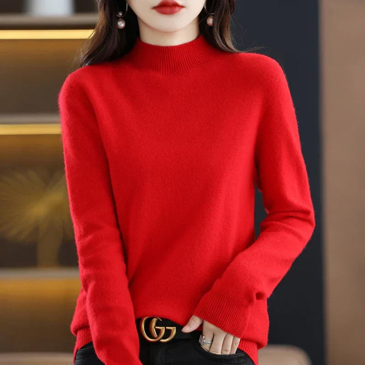 Viola™ | Women's Fine-Knit Mock Neck Sweater
