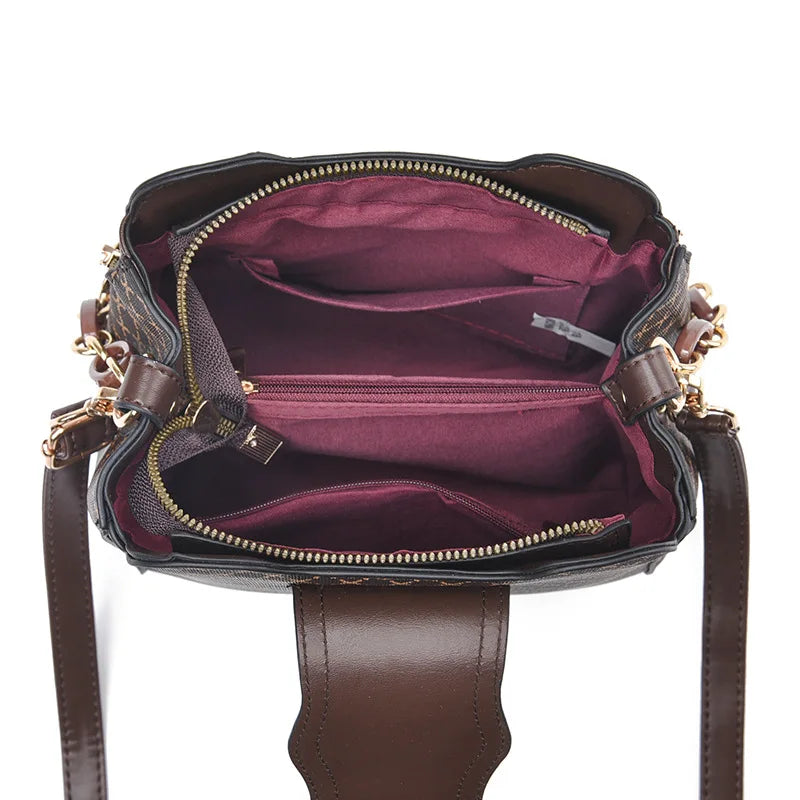 Élise™ | Monogram Print Bucket Bag
