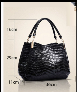 Milano™ | Croc-Effect Shoulder Bag