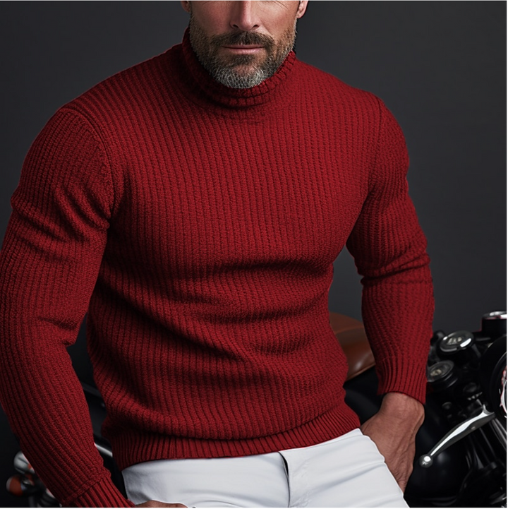 Stefan™ | Men's Ribbed Knit Turtleneck Sweater